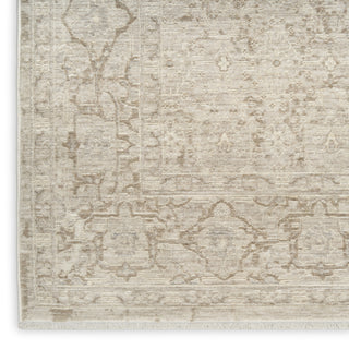 Nourison Outlines OLN04 Ivory Grey Area Rug Corner Image