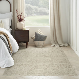 Nourison Outlines OLN04 Ivory Grey Area Rug Swatch Image