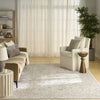 Nourison Outlines OLN05 Ivory Grey Area Rug Swatch Image