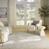 Nourison Outlines OLN06 Grey Area Rug Room Image Feature