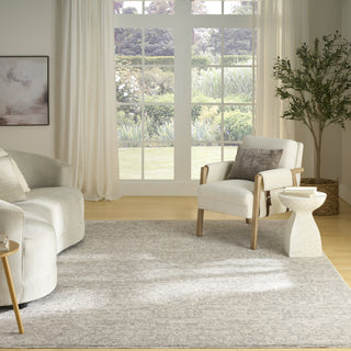 Nourison Outlines OLN06 Grey Area Rug Room Image Feature