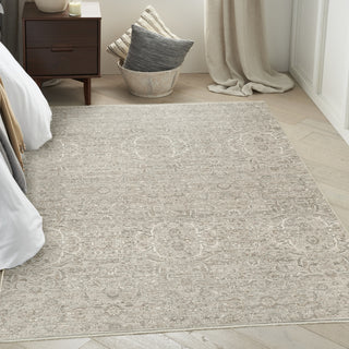 Nourison Outlines OLN06 Grey Area Rug Corner Image