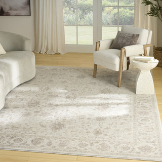 Nourison Outlines OLN07 Ivory Area Rug Corner Image