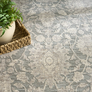 Nourison Outlines OLN08 Sage Ivory Area Rug Texture Image