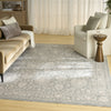 Nourison Outlines OLN08 Sage Ivory Area Rug Corner Image
