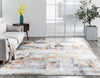 K2 Omnia OM-875 Granite/Rust Area Rug Corner Image