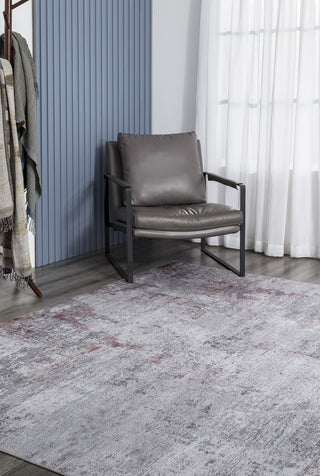 K2 Omnia OM-878 Zinc/Merlot Area Rug