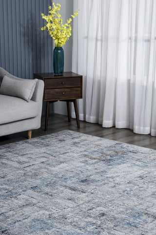 K2 Omnia OM-879 Azure/Grey Tones Area Rug