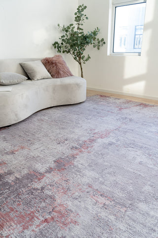 K2 Omnia OM-878 Zinc/Merlot Area Rug