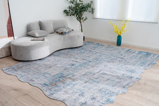 K2 Omnia OM-879 Azure/Grey Tones Area Rug