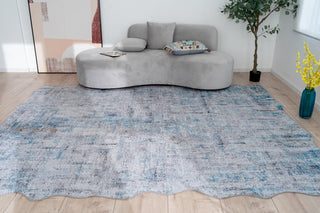 K2 Omnia OM-879 Azure/Grey Tones Area Rug