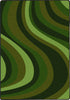 Joy Carpets Kid Essentials On the Curve Green Area Rug