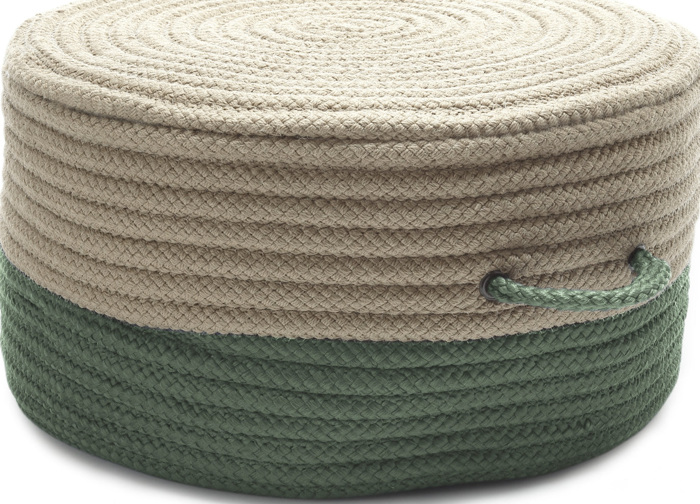 Colonial Mills Two-Tone Pouf ON61 Moss Green