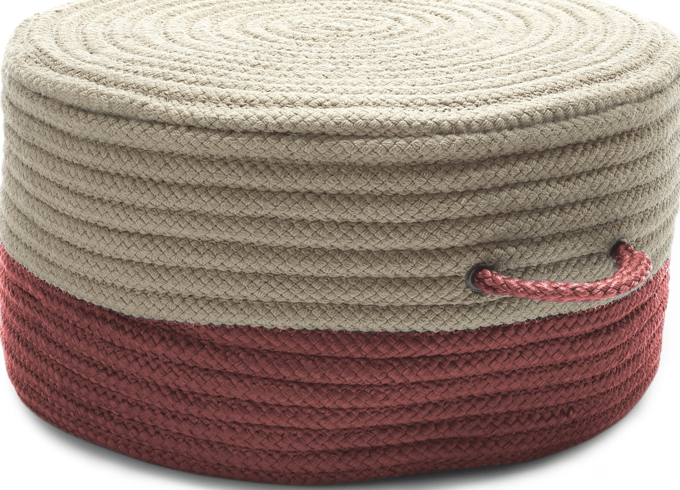 Colonial Mills Two-Tone Pouf ON71 Brick