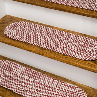 Colonial Mills Milton Houndstooth Tweed ON79 Red Area Rug