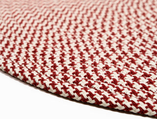 Colonial Mills Milton Houndstooth Tweed ON79 Red Area Rug