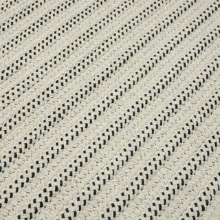 Colonial Mills Sunbrella Booth Bay OO19 Black Area Rug Closeup Image