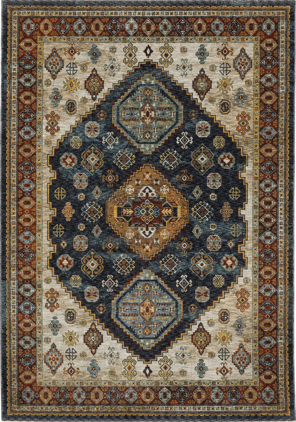 Oriental Weavers Aberdeen 005W1 Blue/Multi Area Rug main image