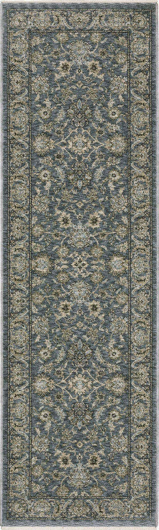 Oriental Weavers ABERDEEN 070H1 Blue/ Beige Area Rug Runner Image