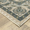 Oriental Weavers ABERDEEN 070I1 Beige/ Blue Area Rug Corner Image