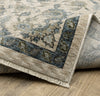 Oriental Weavers ABERDEEN 070I1 Beige/ Blue Area Rug Backing Image