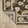 Oriental Weavers Acacia ACA01 Brown/ Tan Area Rug Backing Image