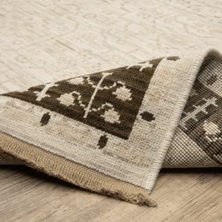 Oriental Weavers Acacia ACA02 Beige/ Brown Area Rug Backing Image