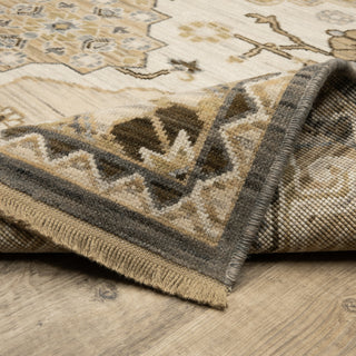 Oriental Weavers Acacia ACA03 Tan/ Grey Area Rug Backing Image
