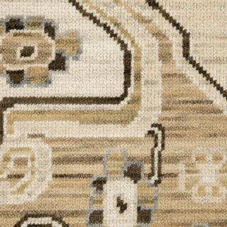 Oriental Weavers Acacia ACA03 Tan/ Grey Area Rug Close-up Image