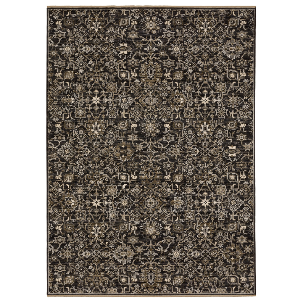 Oriental Weavers Acacia ACA05 Black/ Tan Area Rug main image