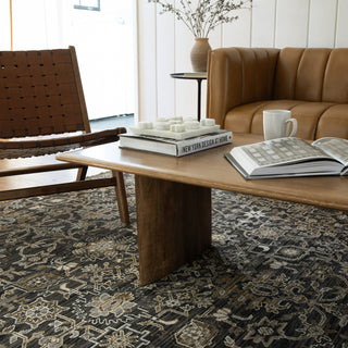 Oriental Weavers Acacia ACA05 Black/ Tan Area Rug Lifestyle Image Feature