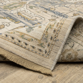 Oriental Weavers Acacia ACA07 Beige/ Grey Area Rug Backing Image