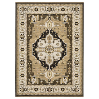 Oriental Weavers Acacia ACA08 Tan/ Black Area Rug main image