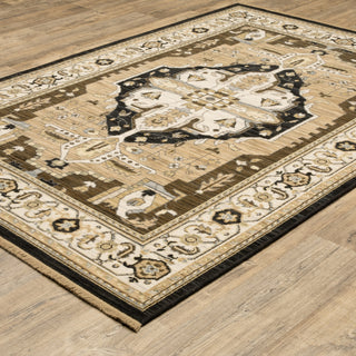 Oriental Weavers Acacia ACA08 Tan/ Black Area Rug Alternate Image