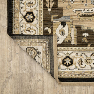Oriental Weavers Acacia ACA08 Tan/ Black Area Rug Backing Image