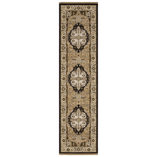 Oriental Weavers Acacia ACA08 Tan/ Black Area Rug Runner Image