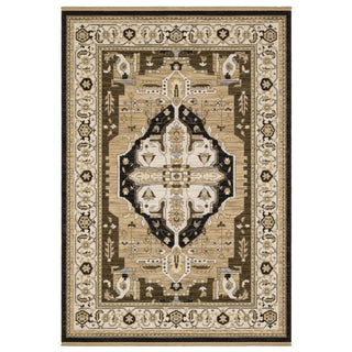 Oriental Weavers Acacia ACA08 Tan/ Black Area Rug Main Image