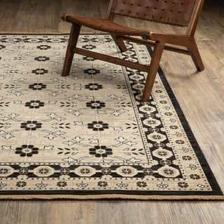 Oriental Weavers Acacia ACA09 Beige/ Black Area Rug Lifestyle Image Feature