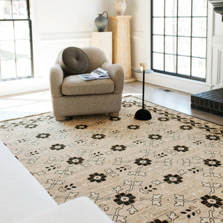 Oriental Weavers Acacia ACA09 Beige/ Black Area Rug Lifestyle Image Feature