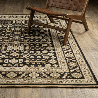 Oriental Weavers Acacia ACA10 Black/ Beige Area Rug Lifestyle Image Feature