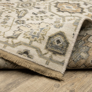 Oriental Weavers Acacia ACA11 Beige/ Tan Area Rug Backing Image