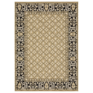 Oriental Weavers Acacia ACA12 Tan/ Black Area Rug main image