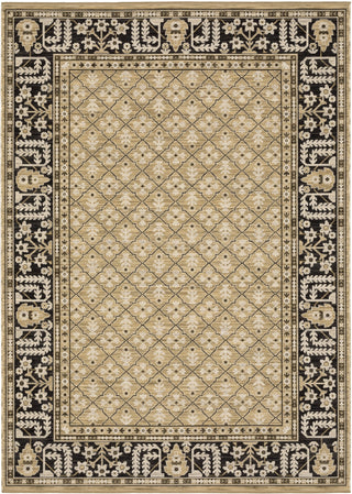 Oriental Weavers Acacia ACA12 Tan/ Black Area Rug Main Image