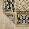 Oriental Weavers Acacia ACA12 Tan/ Black Area Rug Backing Image