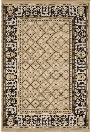 Oriental Weavers Acacia ACA12 Tan/ Black Area Rug Main Image