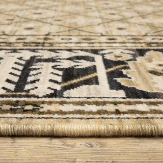Oriental Weavers Acacia ACA12 Tan/ Black Area Rug Pile Image