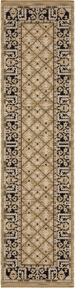 Oriental Weavers Acacia ACA12 Tan/ Black Area Rug Runner Image