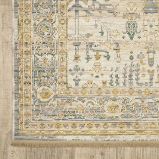 Oriental Weavers Acacia ACA14 Beige/ Green Area Rug Corner Image