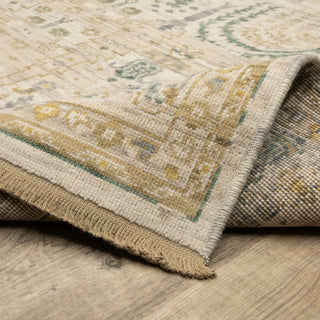 Oriental Weavers Acacia ACA14 Beige/ Green Area Rug Backing Image