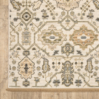 Oriental Weavers Acacia ACA16 Ivory / Gold Area Rug Corner Image